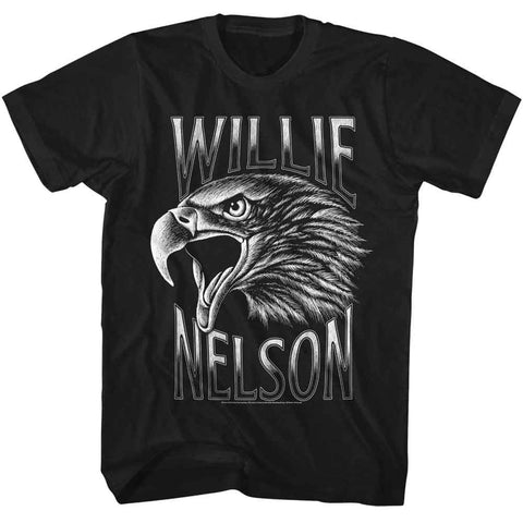 Willie Nelson Black Adult S/S Tshirt