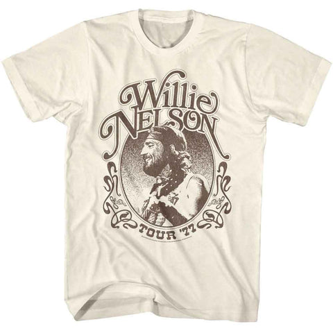 Willie Nelson Natural Adult S/S Tshirt