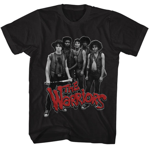The Warriors Black Adult Short Sleeve Tshirt