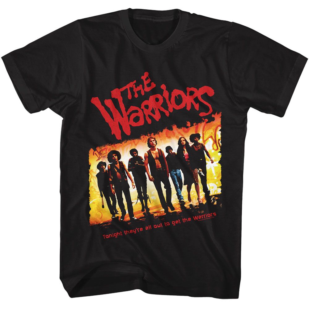 The Warriors Black Adult Short Sleeve Tshirt