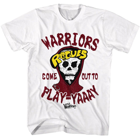 The Warriors White Adult Short Sleeve Tshirt
