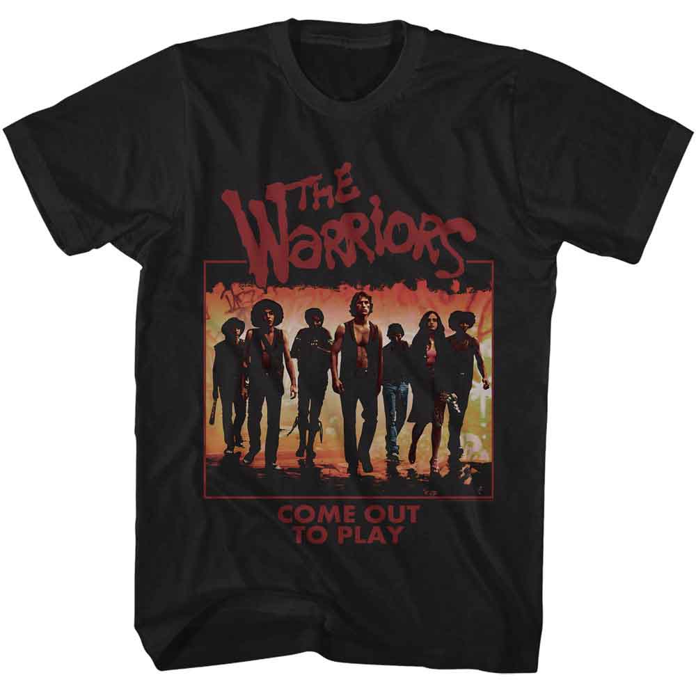 The Warriors Black Adult Short Sleeve Tshirt