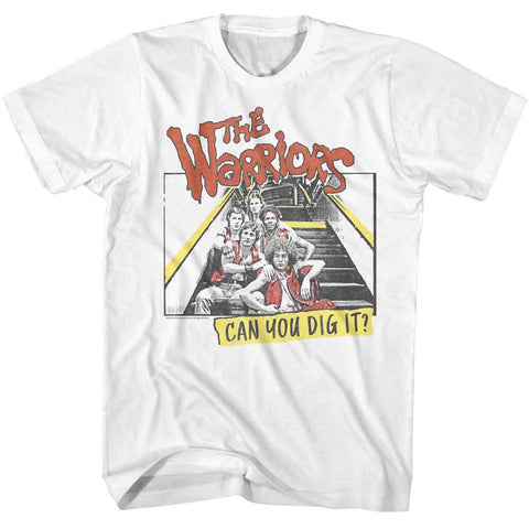 The Warriors White Adult Short Sleeve Tshirt