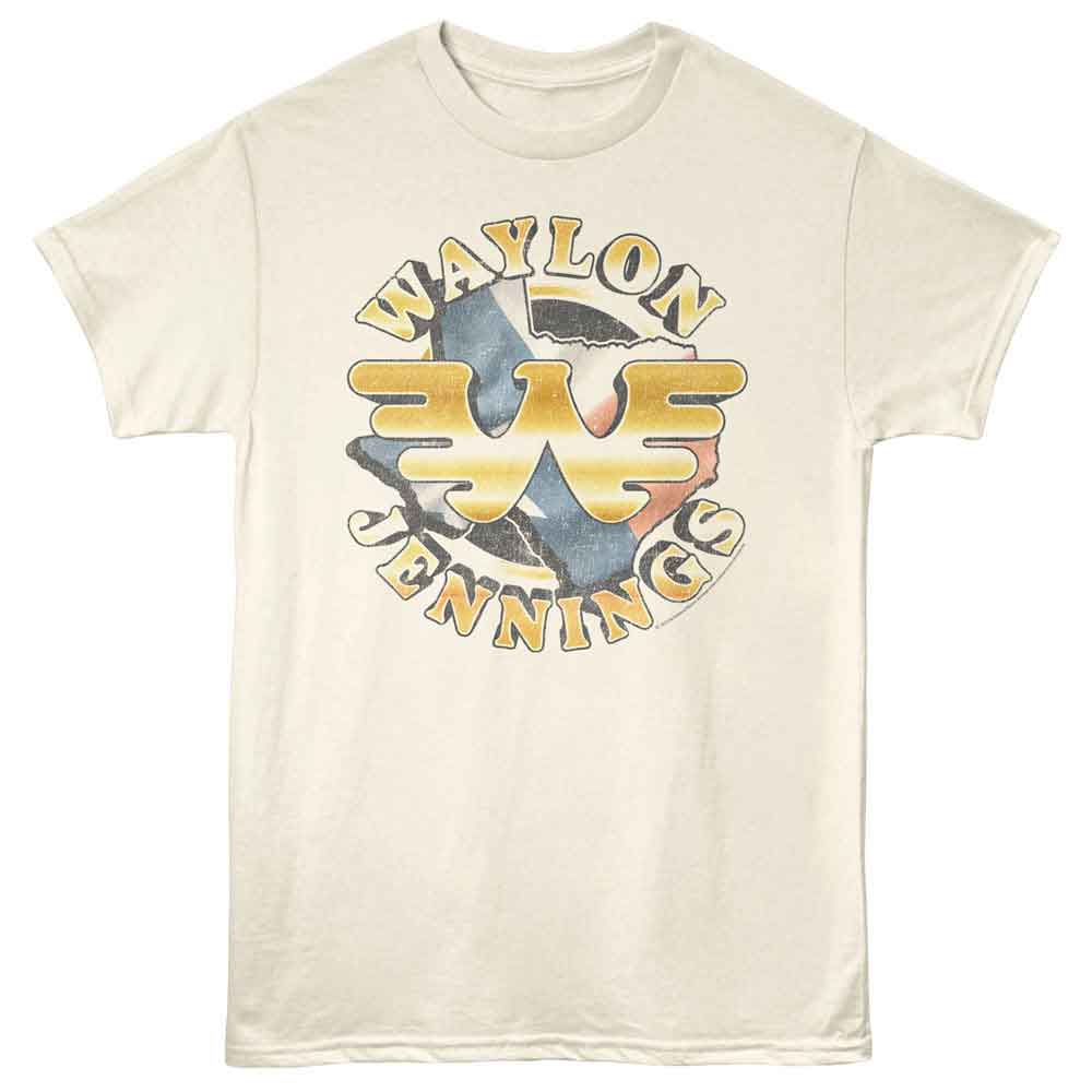 Waylon Jennings Natural Adult S/S Tshirt