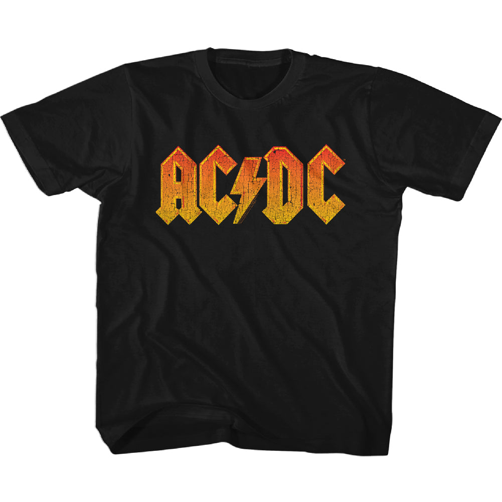 AC/DC Distress Orange Youth T-Shirt