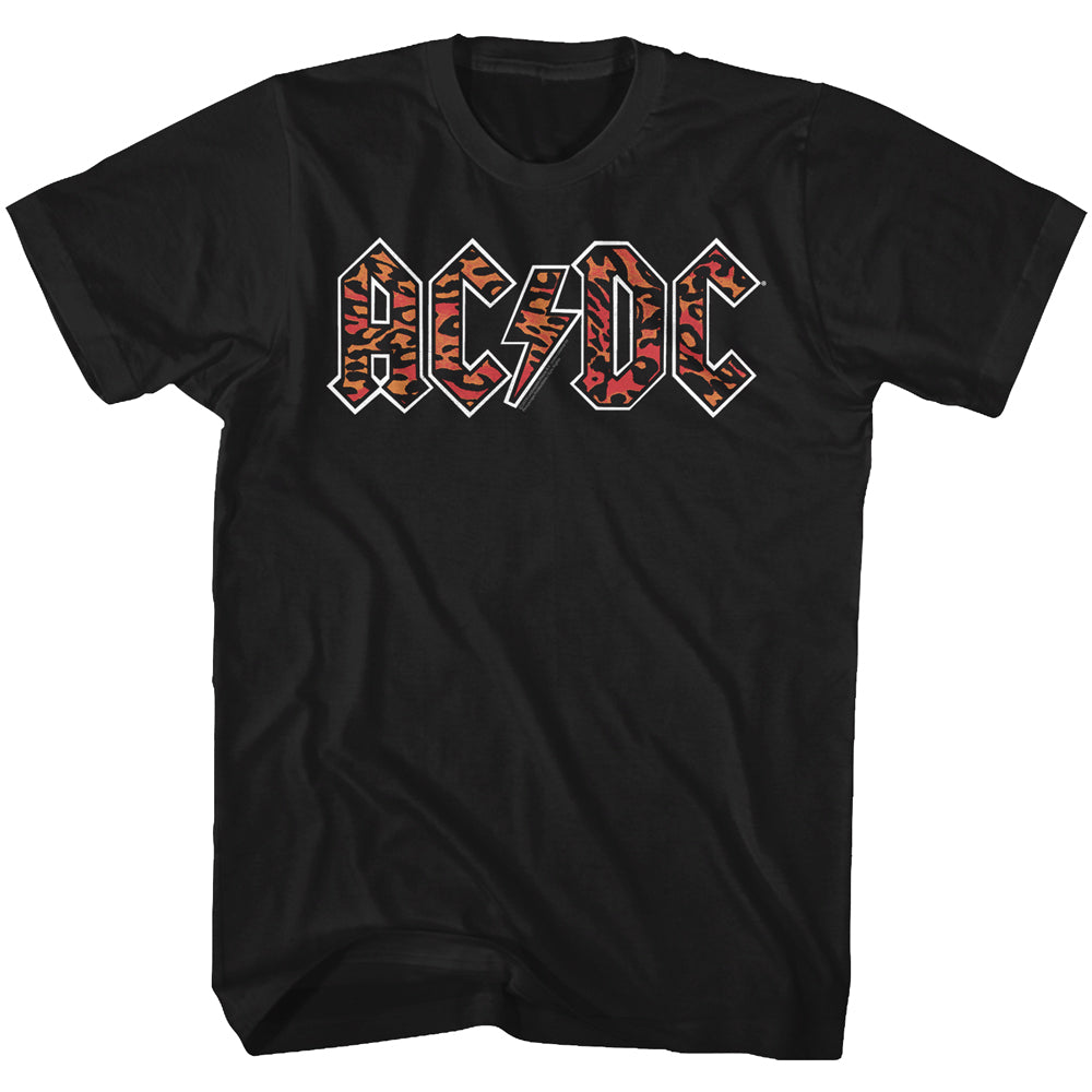AC/DC Leopard Print Adult T-Shirt