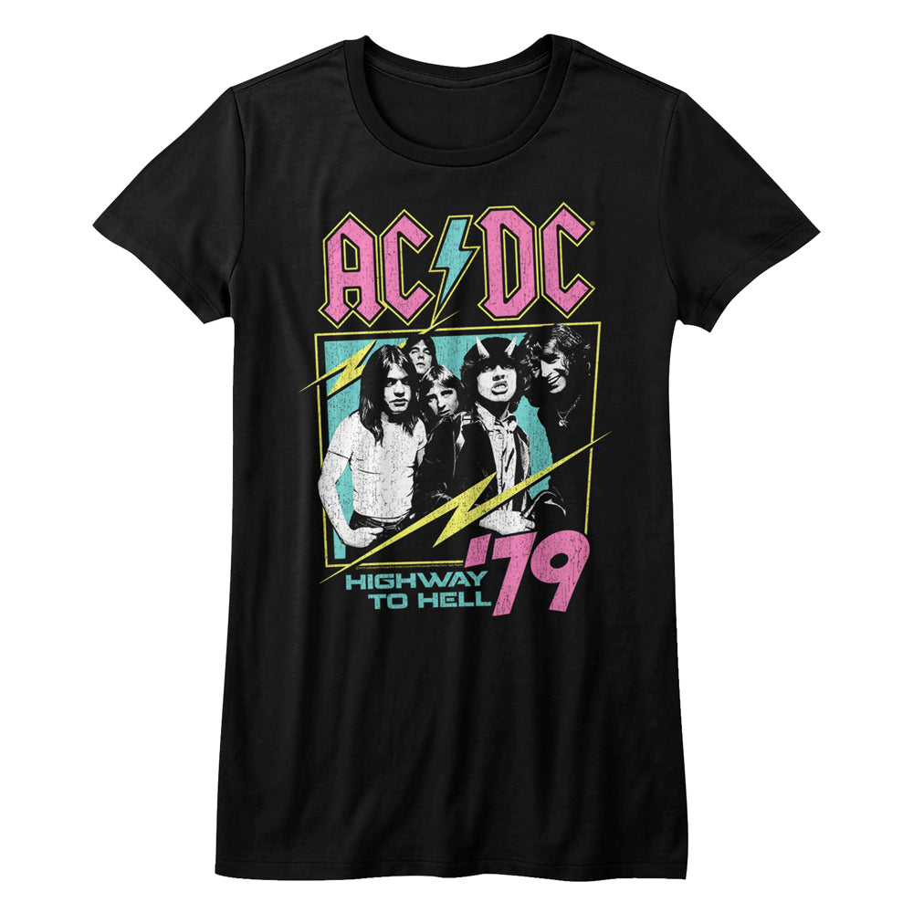 AC/DC Neon Highway Ladies T-Shirt