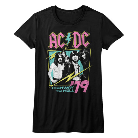 AC/DC Neon Highway Ladies T-Shirt