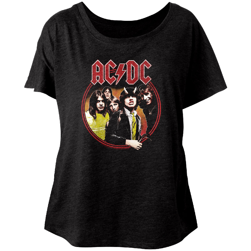 AC/DC Highway To Hell Circle Ladies Dolman