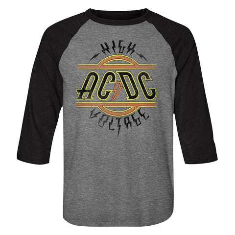 AC/DC High Voltage Adult Raglan