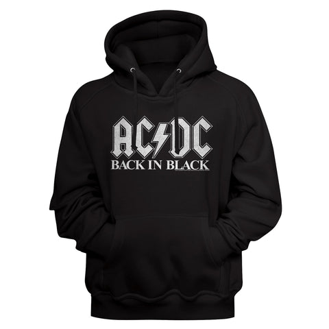 AC/DC Back In Black2 Adult SweaT-Shirt W/Hood