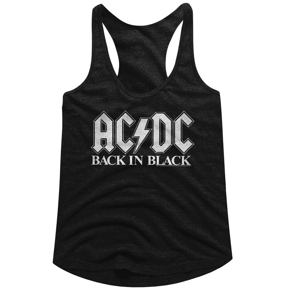 AC/DC Back In Black 2 Ladies Racerback