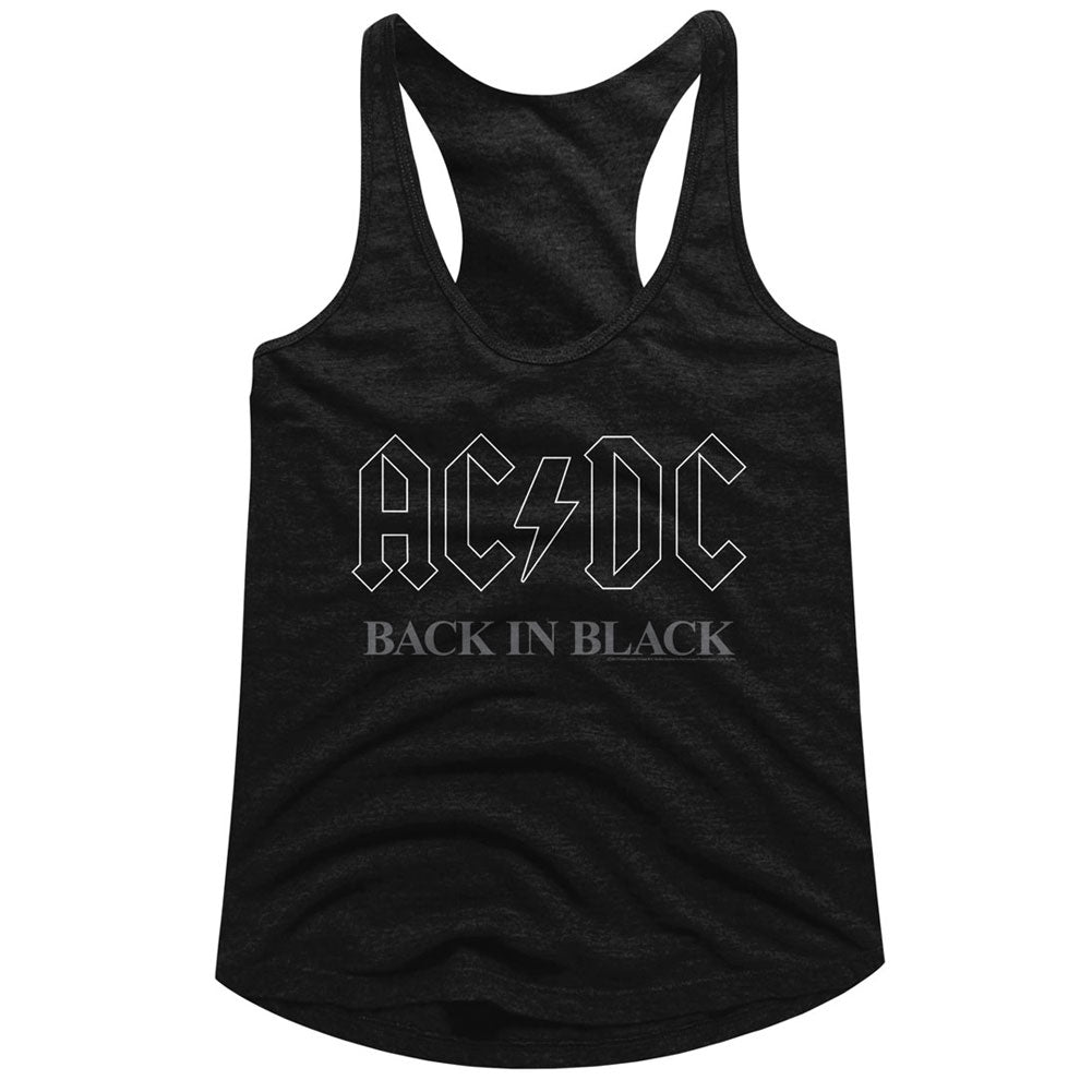 AC/DC Backinblack3 Ladies Racerback