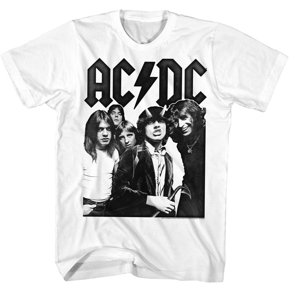 AC/DC Highway to Hell White Mens T-Shirt - Kiditude