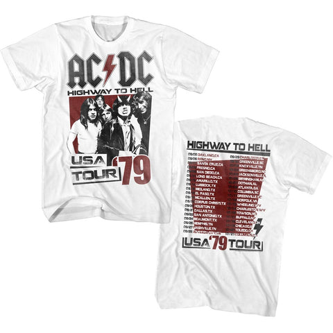 AC/DC Hth Tour 79 Adult T-Shirt