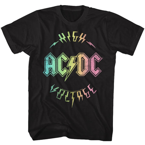 AC/DC Multicolor Voltage Adult T-Shirt