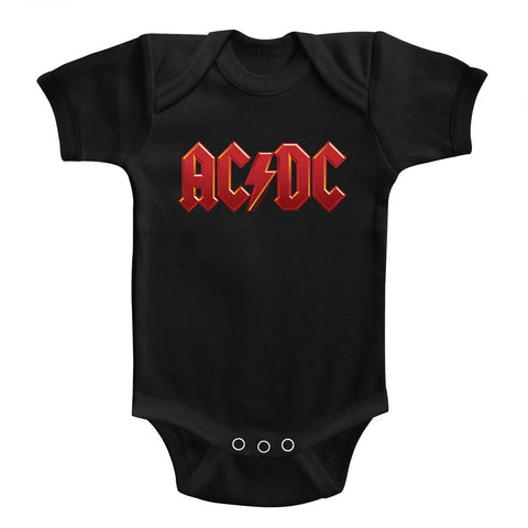AC/DC Solid Red Infant Bodysuit