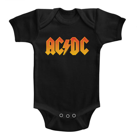 AC/DC Solid Orange Infant Bodysuit