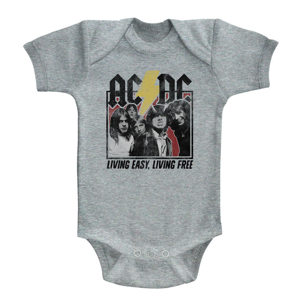 AC/DC Hwy2Hell Lyrics Infant Bodysuit