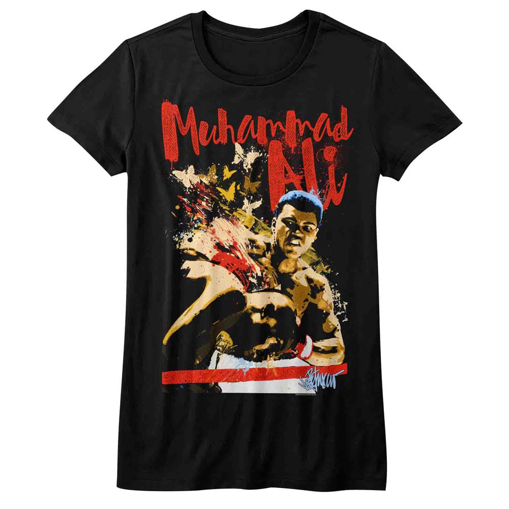 Muhammad Ali Butterflybee Ladies T-Shirt