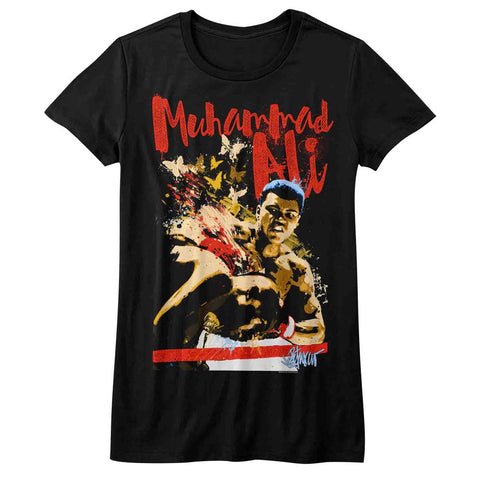 Muhammad Ali Butterflybee Ladies T-Shirt