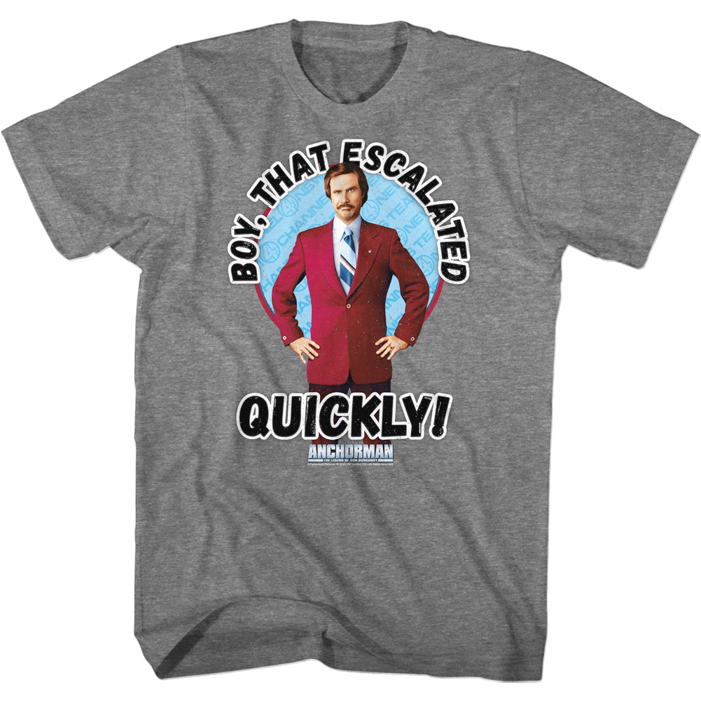 Anchorman Escalated Quickly Men's T-Shirt