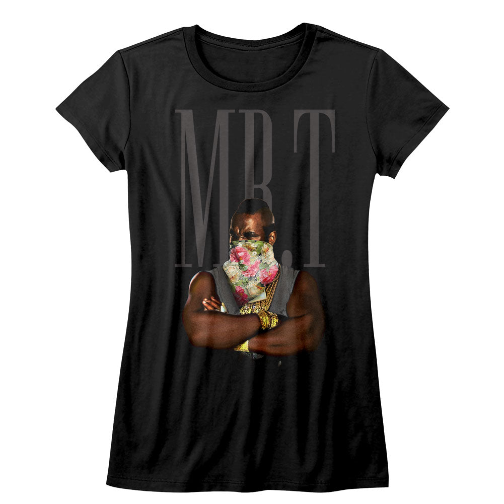 Mr. T Flower T Ladies T-Shirt