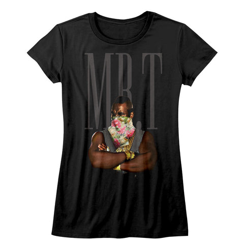 Mr. T Flower T Ladies T-Shirt