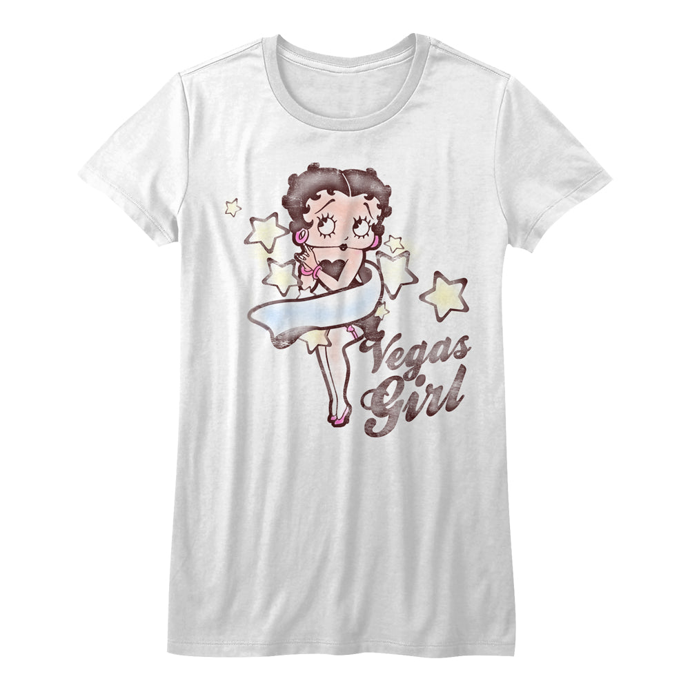 Betty Boop Vegas Girl Juniors T-Shirt