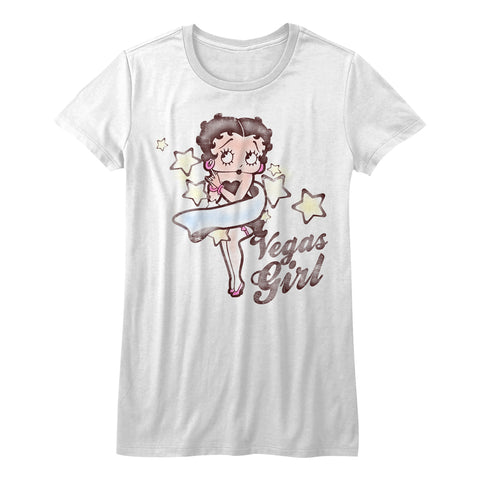 Betty Boop Vegas Girl Juniors T-Shirt