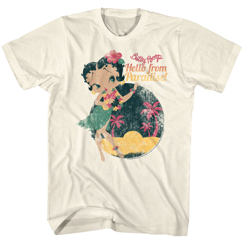 Betty Boop Hello From Paradise Men'S T-Shirt