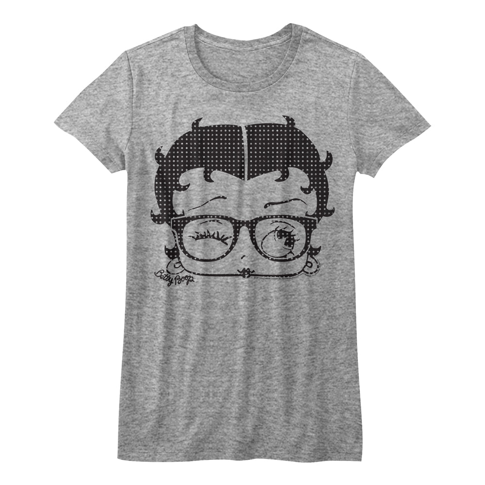 Betty Boop Dorky Dots Juniors T-Shirt
