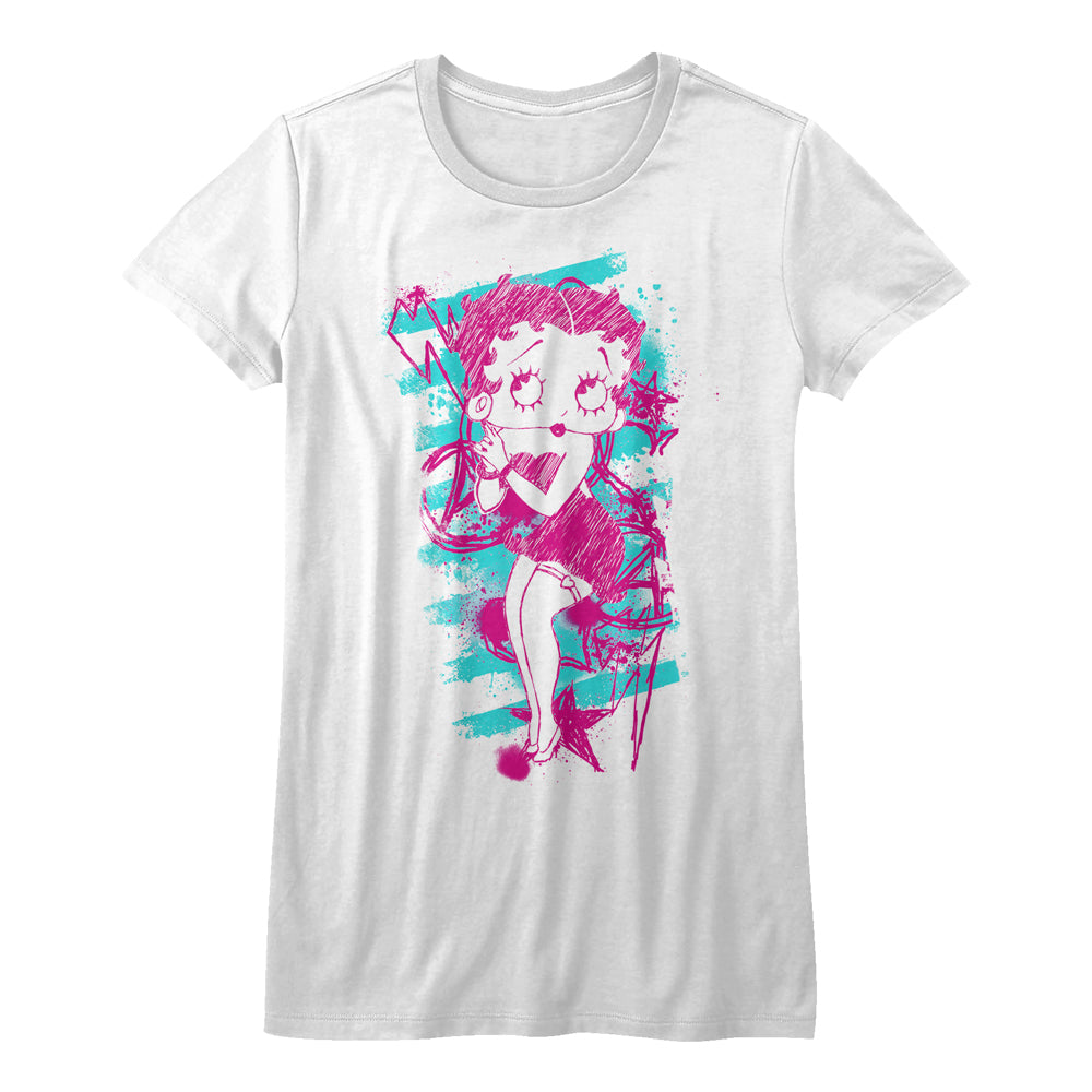 Betty Boop Boop Sketch Ladies T-Shirt