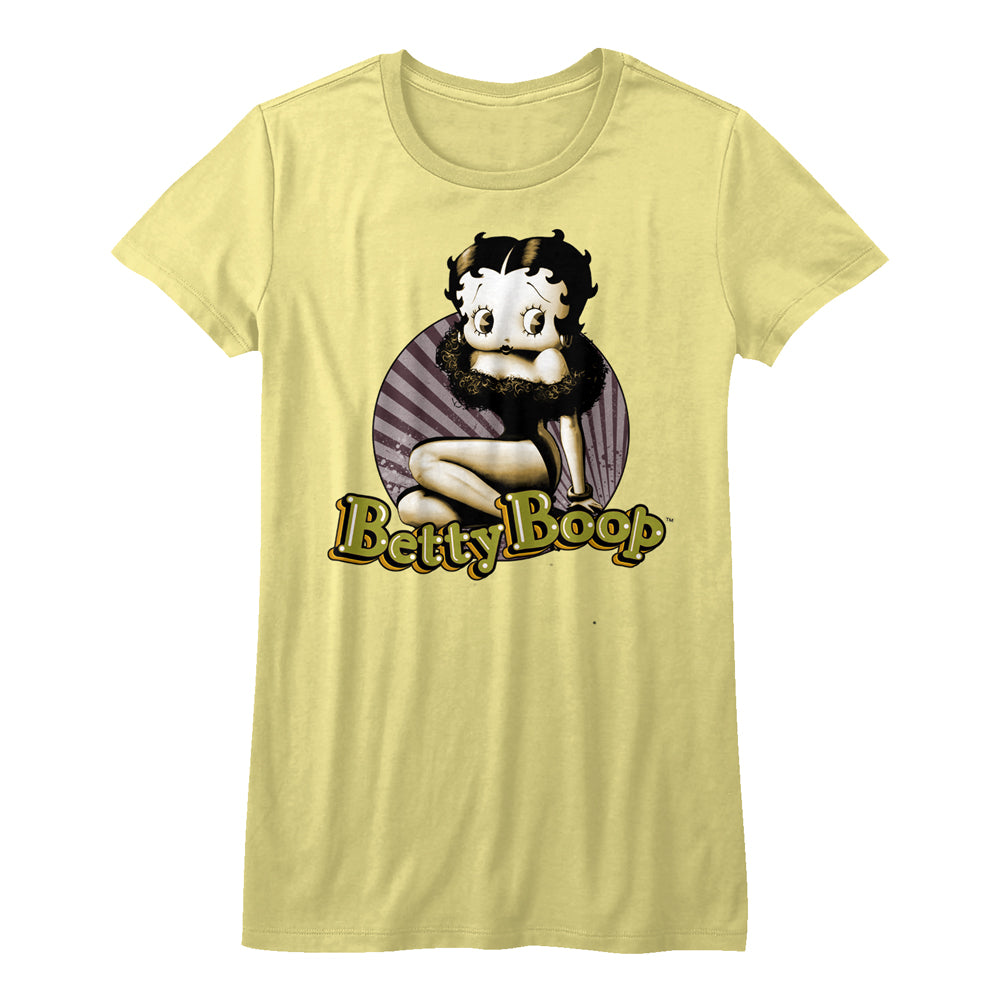 Betty Boop Betty Circle Juniors T-Shirt