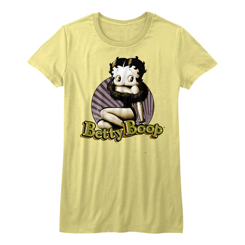 Betty Boop Betty Circle Juniors T-Shirt