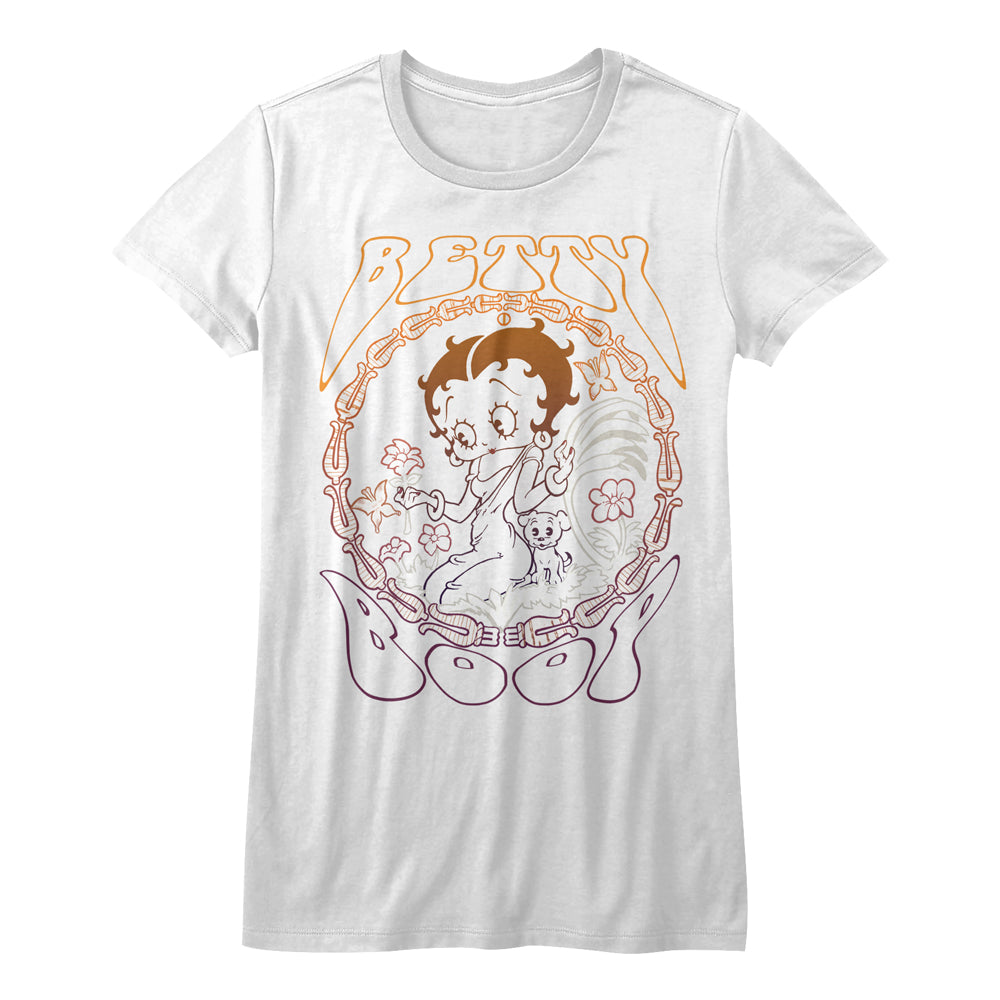 Betty Boop Flower Boop Ladies T-Shirt