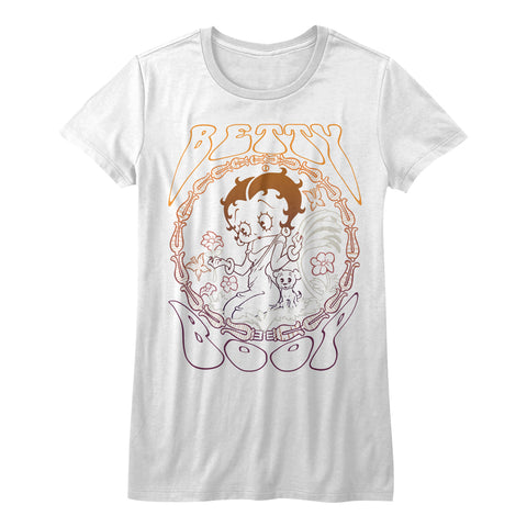 Betty Boop Flower Boop Ladies T-Shirt