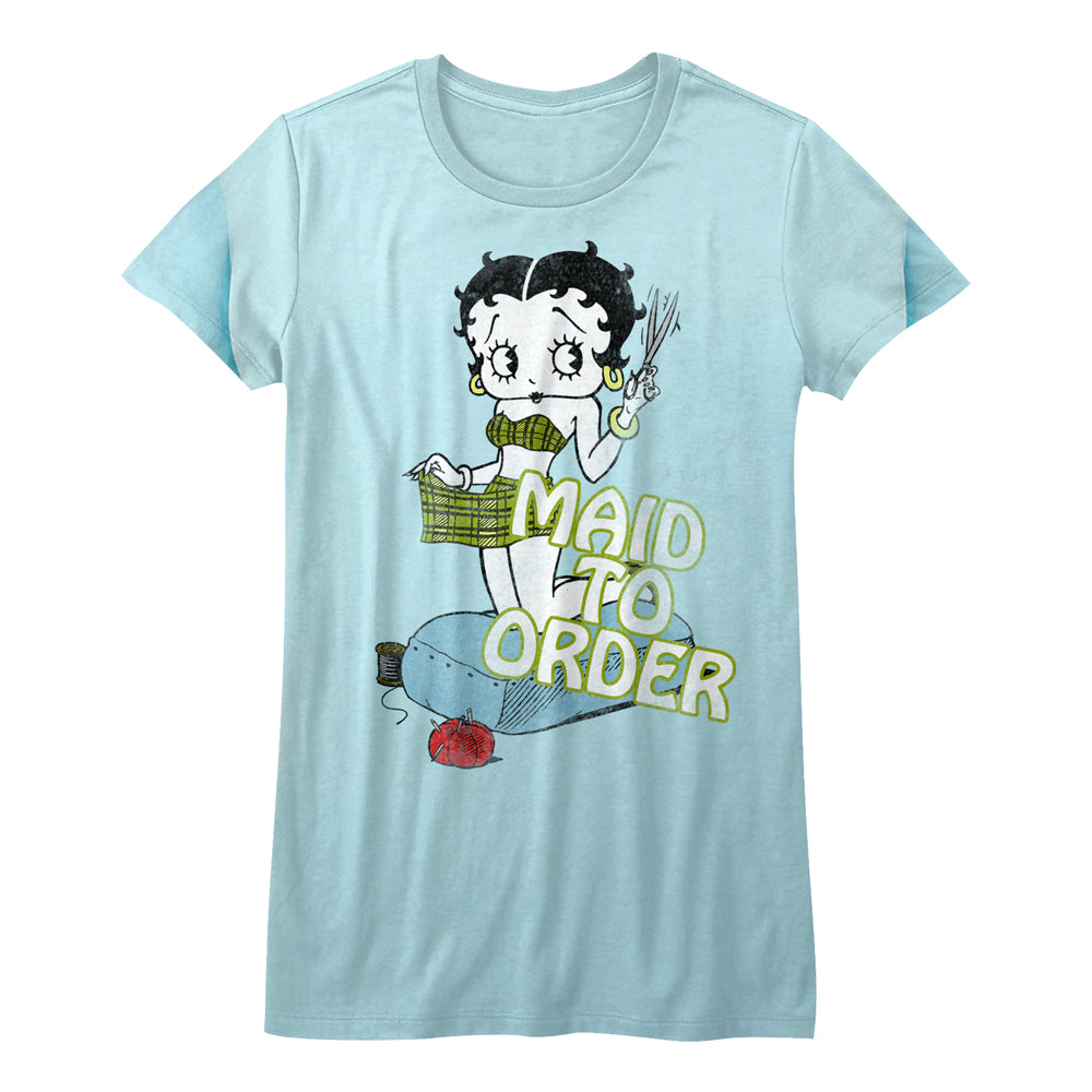 Betty Boop Maid To Order Juniors T-Shirt