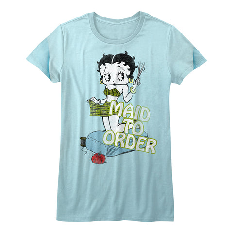Betty Boop Maid To Order Juniors T-Shirt