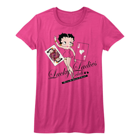 Betty Boop Lucky Lady Juniors T-Shirt