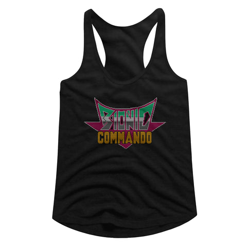 Bionic Commando Pixel Logo Women's Racerback