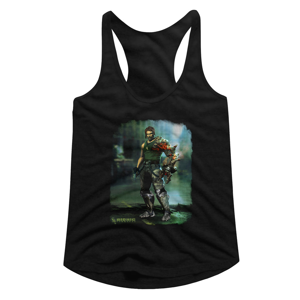 Bionic Commando Damaged Road Women's Racerback