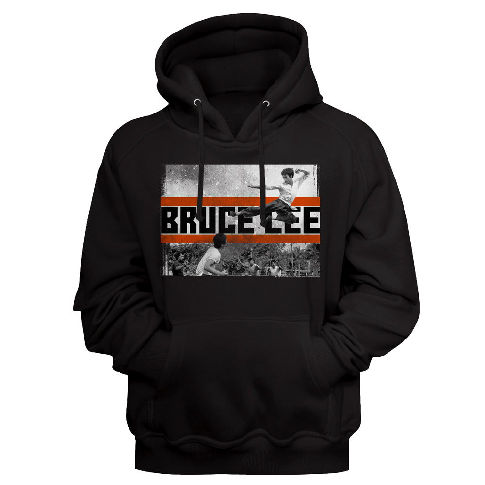 Bruce Lee Fly Kick Men'S Sweat-Shirt W/Hood