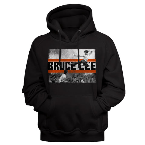 Bruce Lee Fly Kick Men'S Sweat-Shirt W/Hood