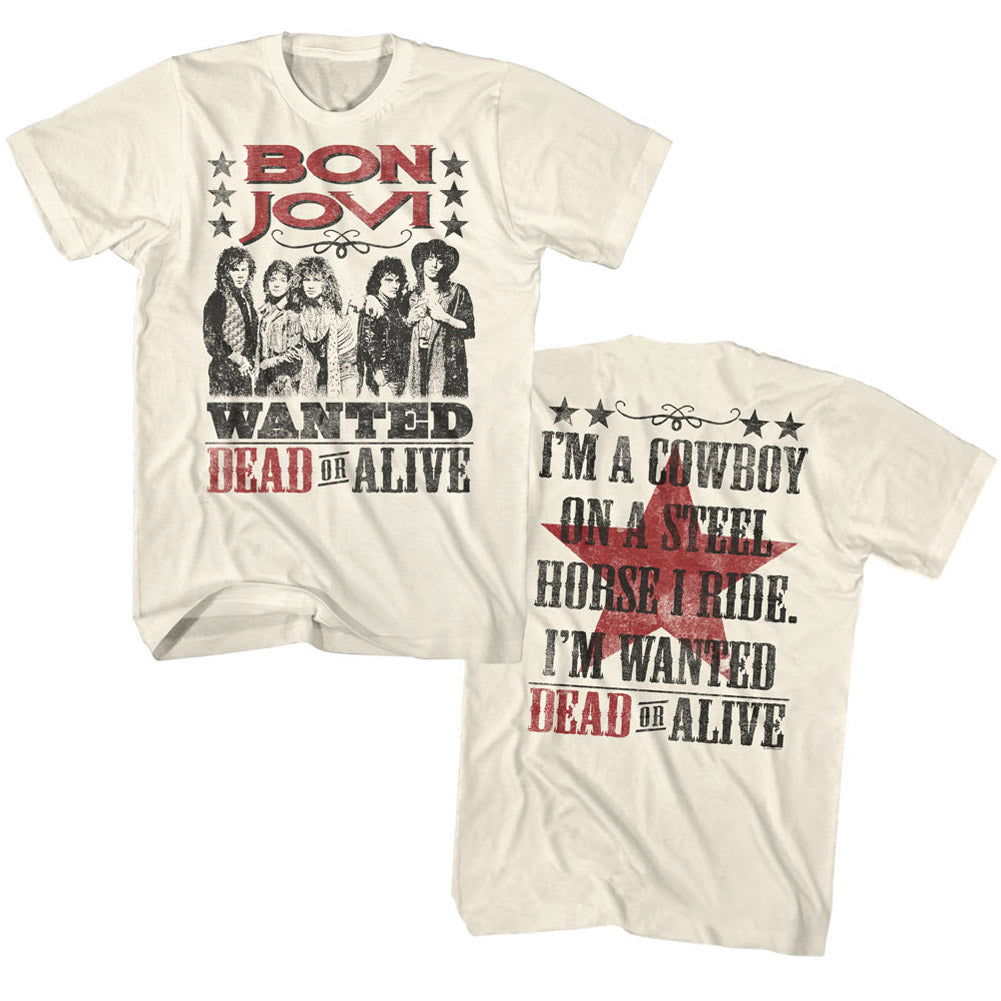 Bon Jovi Dead Or Alive X2 Adult T-Shirt