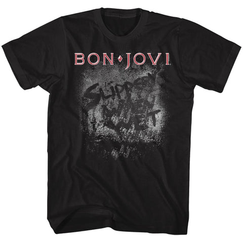 Bon Jovi More Slippery Adult T-Shirt