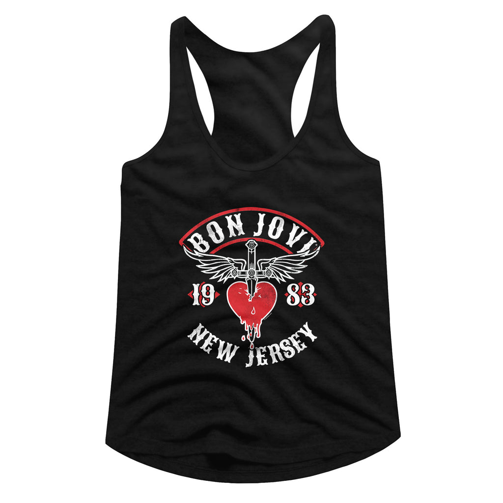 Bon Jovi Nj38 Ladies Racerback