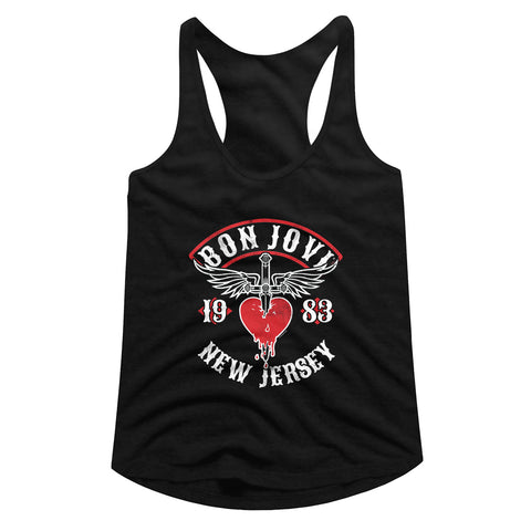 Bon Jovi Nj38 Ladies Racerback