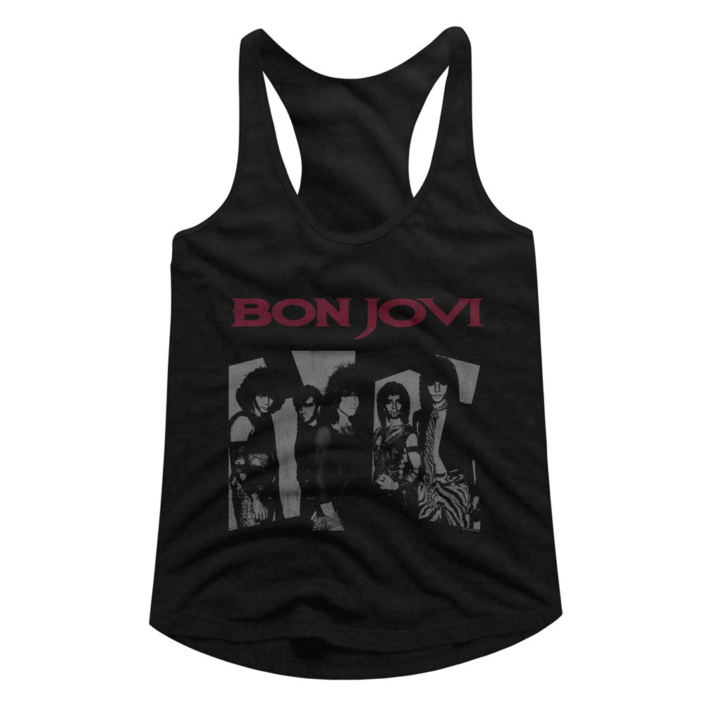 Bon Jovi Retrojovi Ladies Racerback