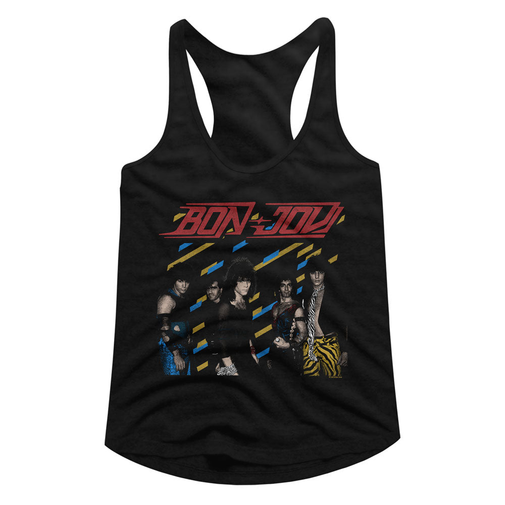 Bon Jovi Eighties Ladies Racerback